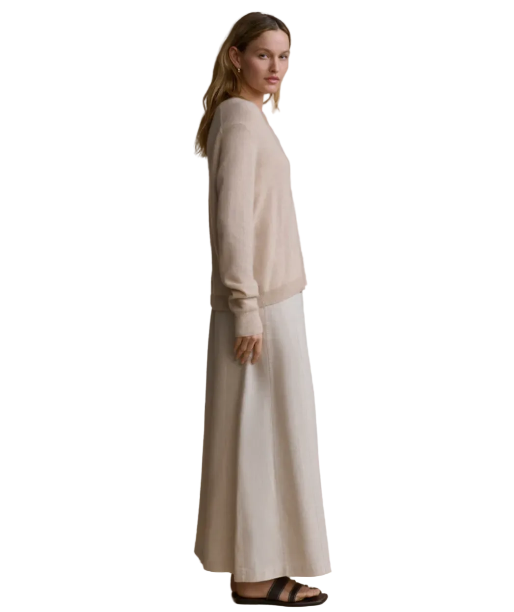 Jenni Kayne Womens Sweaters - Cashmere Flynn Cashmere V-Neck, image 2 of 6