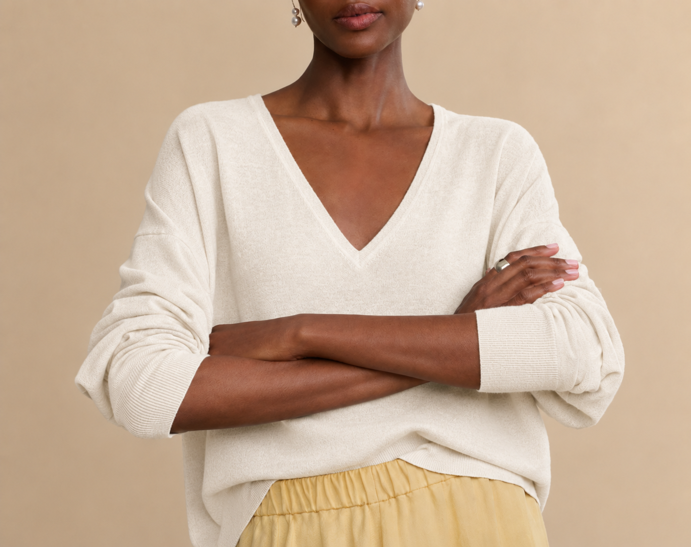 Jenni Kayne Womens Sweaters Dree V-Neck Sweater