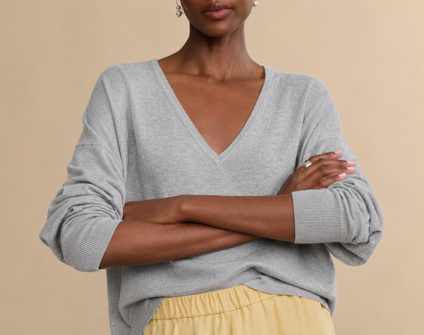 Jenni Kayne Womens Sweaters Dree V-Neck Sweater
