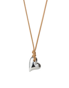 Jenny Bird Womens Jewelry Art Heart On A String Necklace - Silver