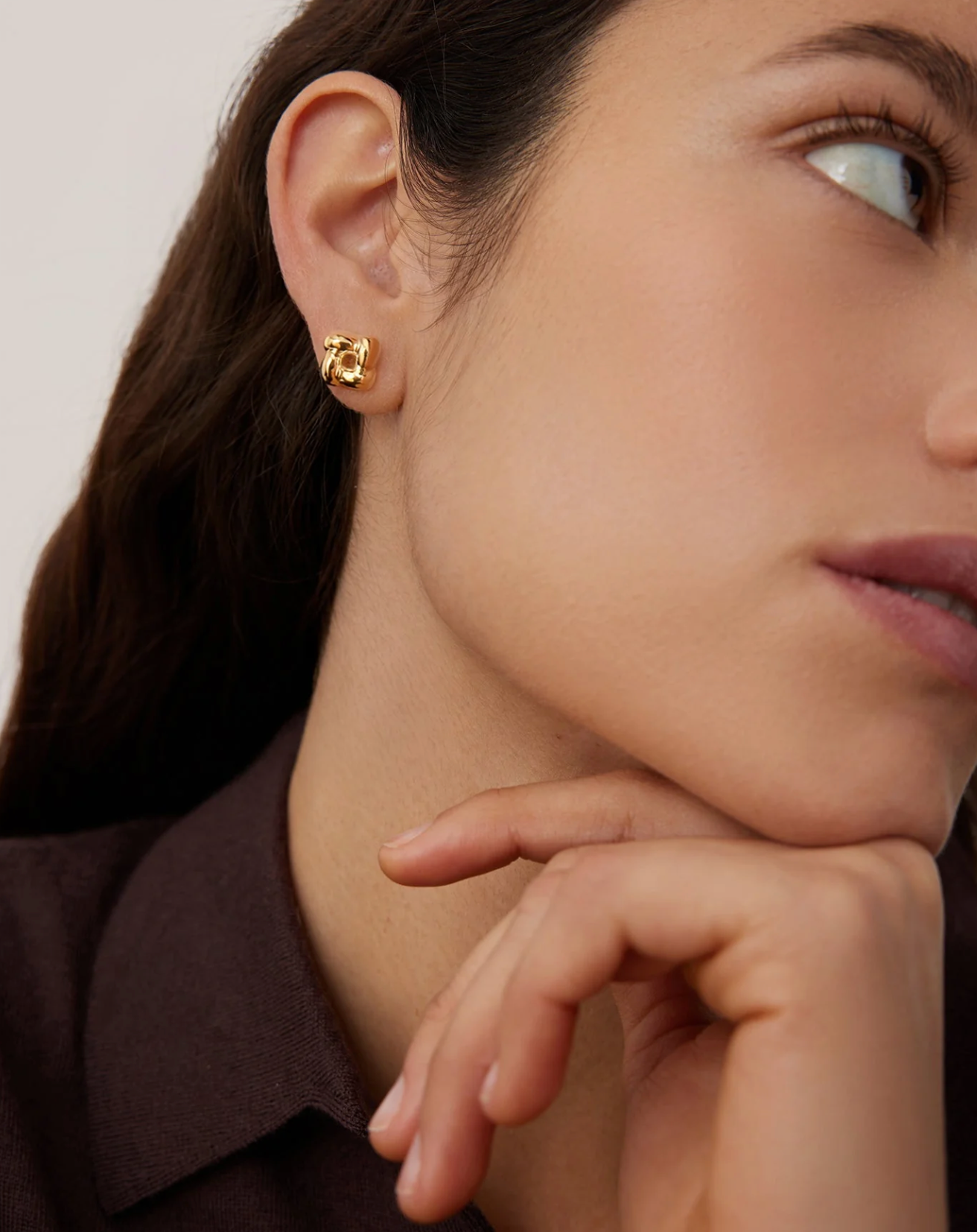 Jenny Bird Womens Jewelry Mini Woven Square Earrings