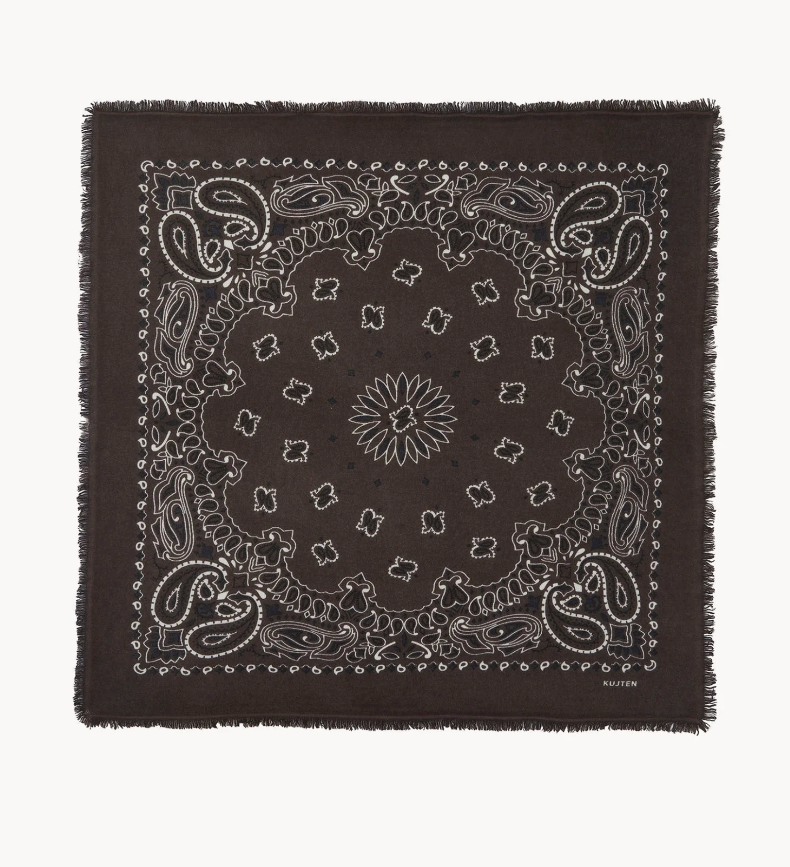 Kujten Womens Accessories Marron Hachiko Scarf