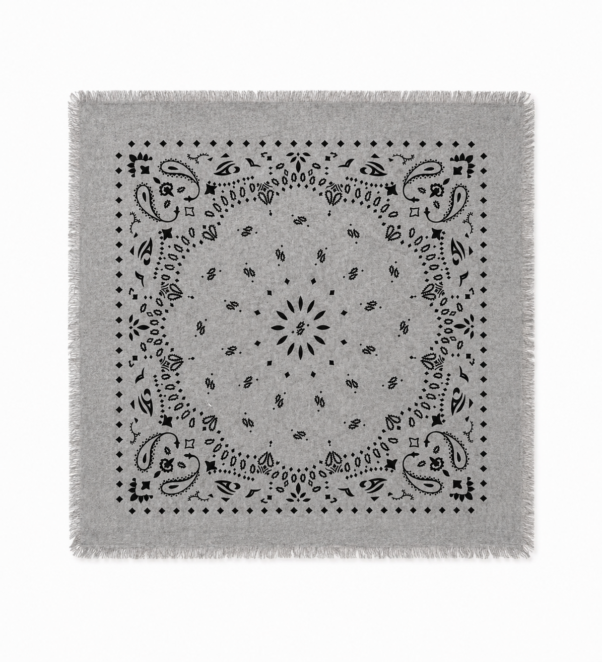 Kujten Womens Accessories Gris Chine Hachiko Scarf