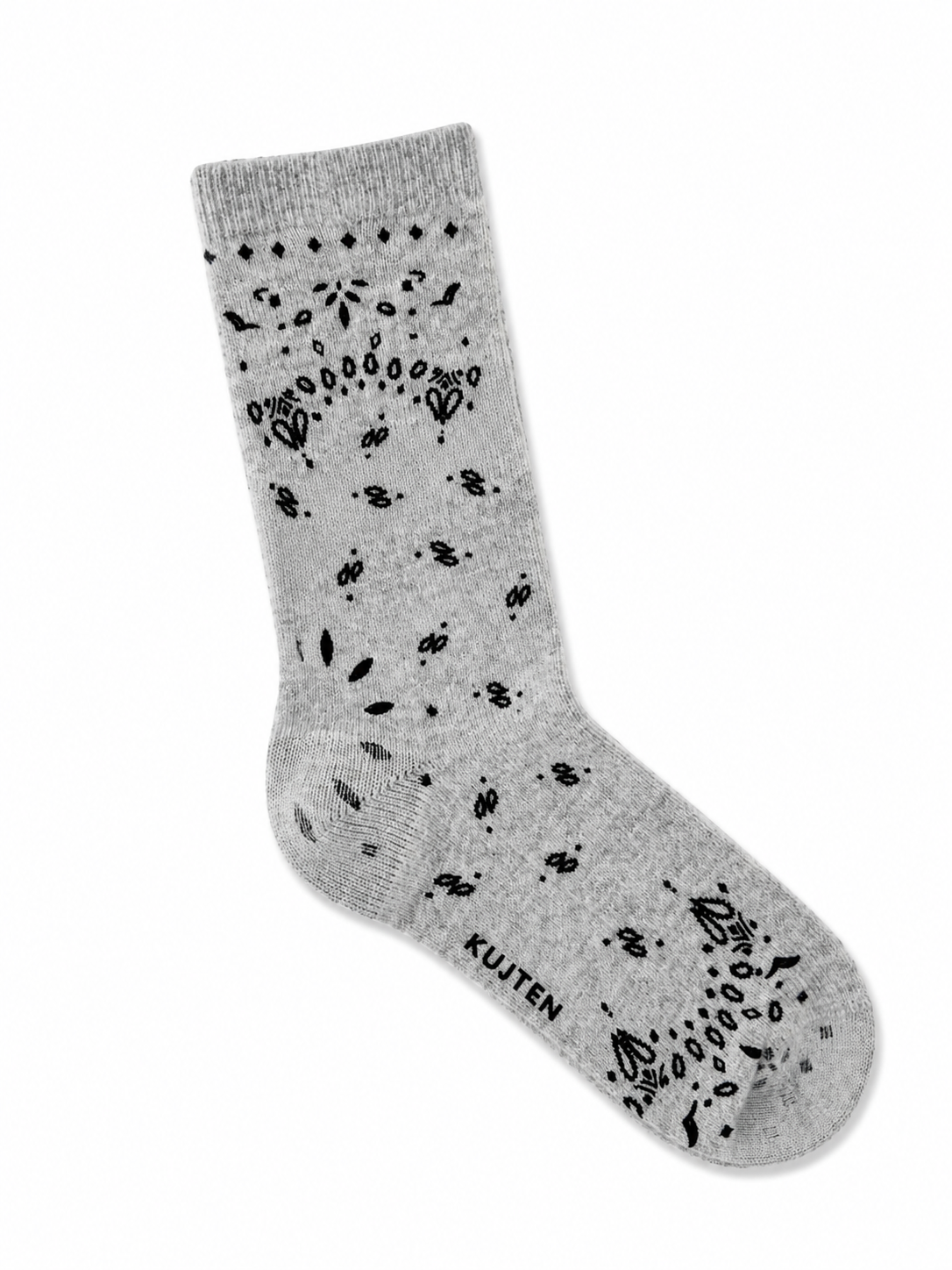 Kujten Womens Accessories Gris Clair Sig Bandana Socks