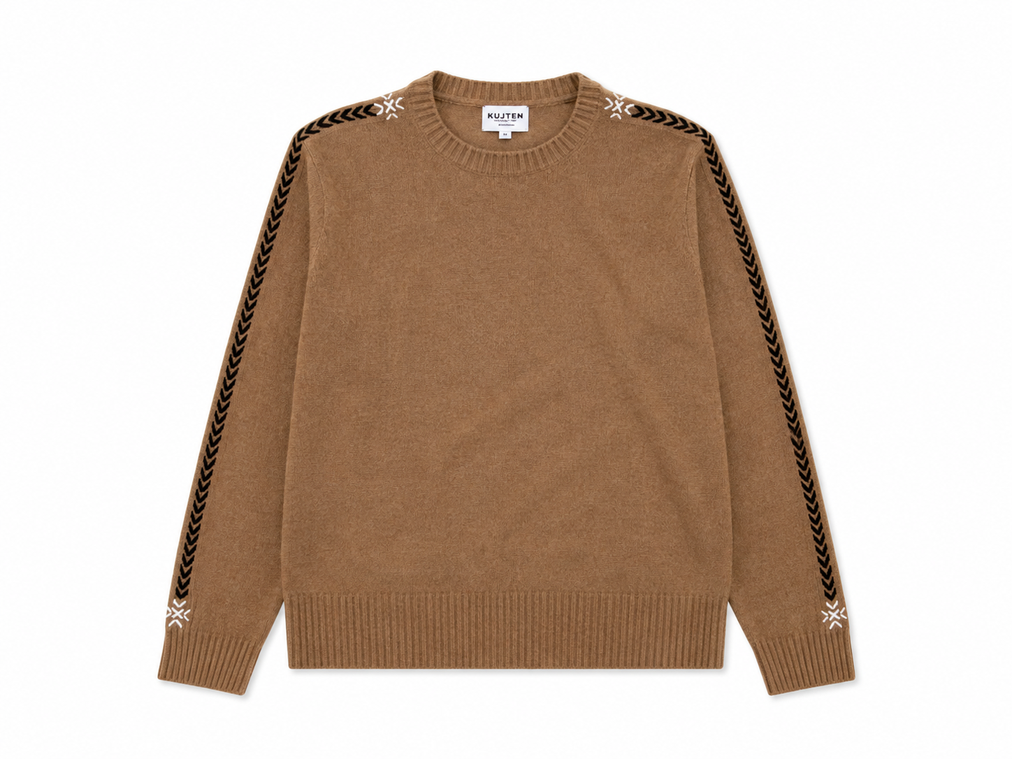 Kujten Womens Sweaters - Cashmere 1 / Camelo Amea Snow Sweater