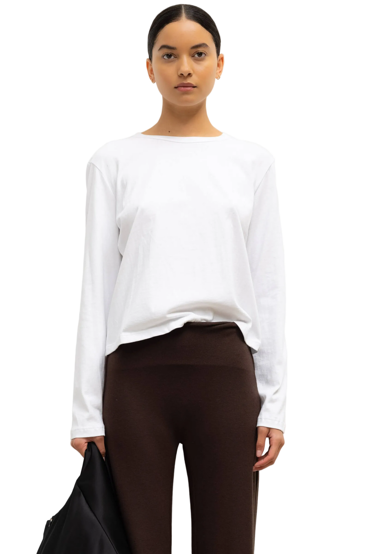 Leset Womens Basics XSmall / White Margo Long Sleeve