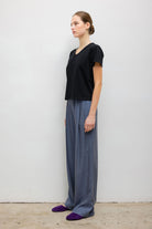 Leset Womens Basics Margo V Neck