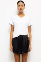 Leset Womens Basics Margo V Neck