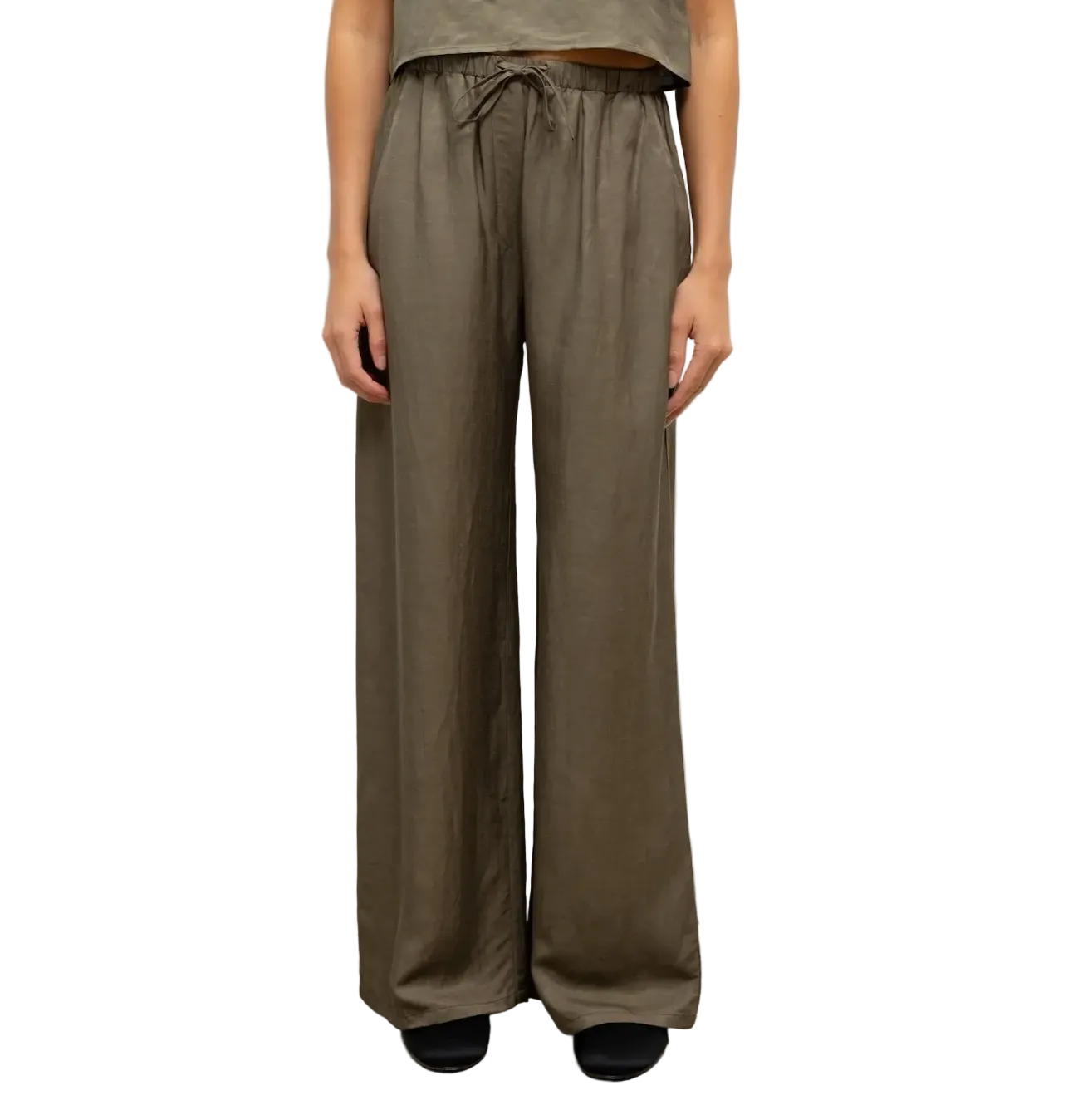 Leset Womens Bottoms XSmall / Cypress Daniel Drawstring Pocket Pant