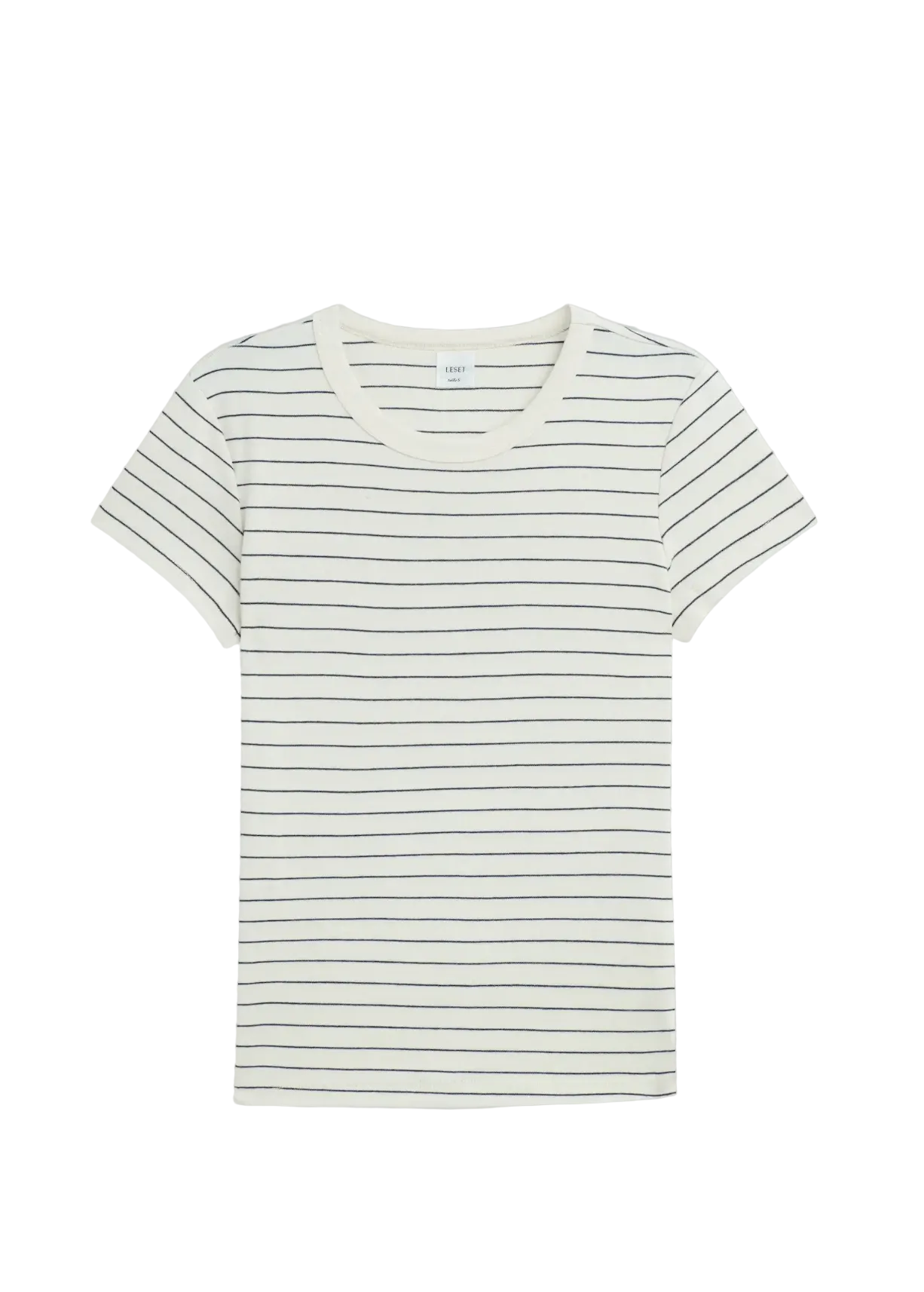 Leset Womens Novelty Knit Tops Nando Stripe slim fit