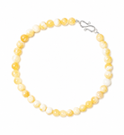 LIÉ STUDIO Womens Jewelry The Mary Necklace - Beige Topaz