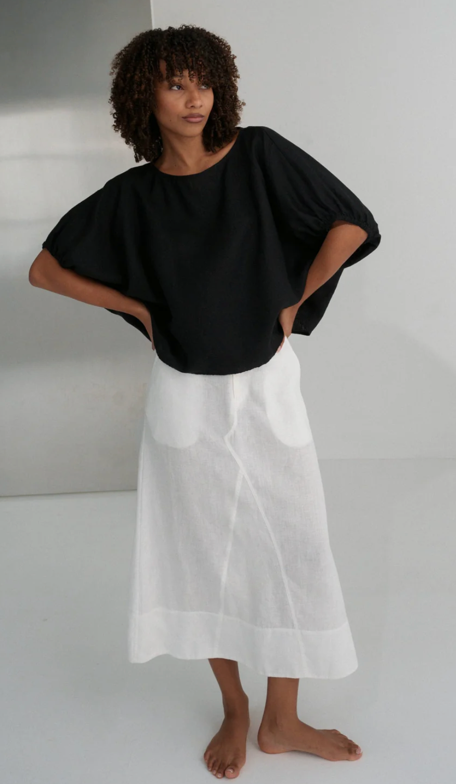 Lilly Pilly Womens Novelty Tops Tina Linen Top