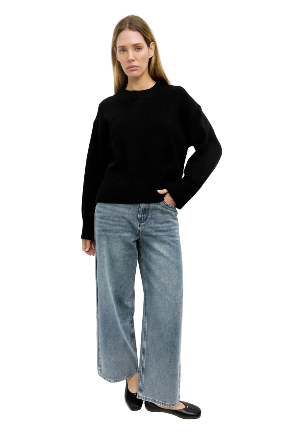 Mod Ref Womens Sweaters S / Black The Asher Sweater, image 1 of 3