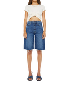 Mother Womens Bottoms Half Pipe Bermuda Fray