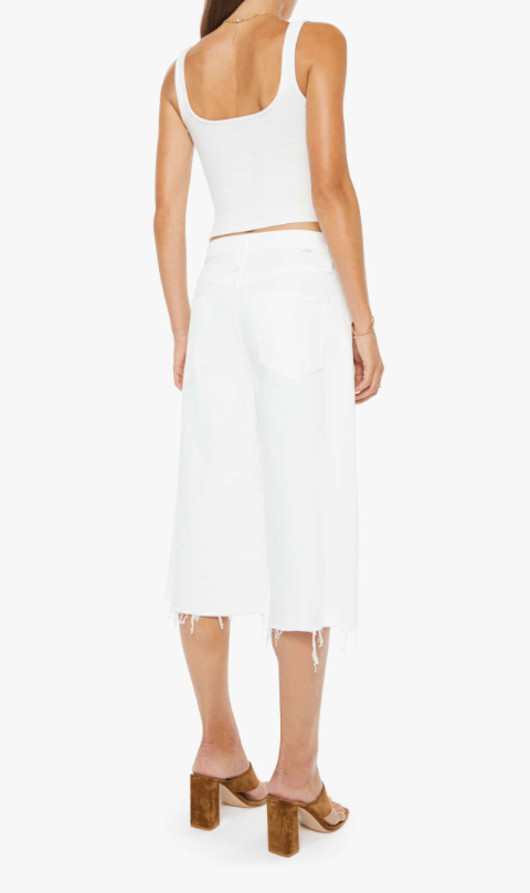 Mother Womens Bottoms The Whole Lot Zip Twist Fray