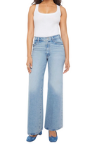 Mother Womens Denim Lil Hustler Roller Sneak