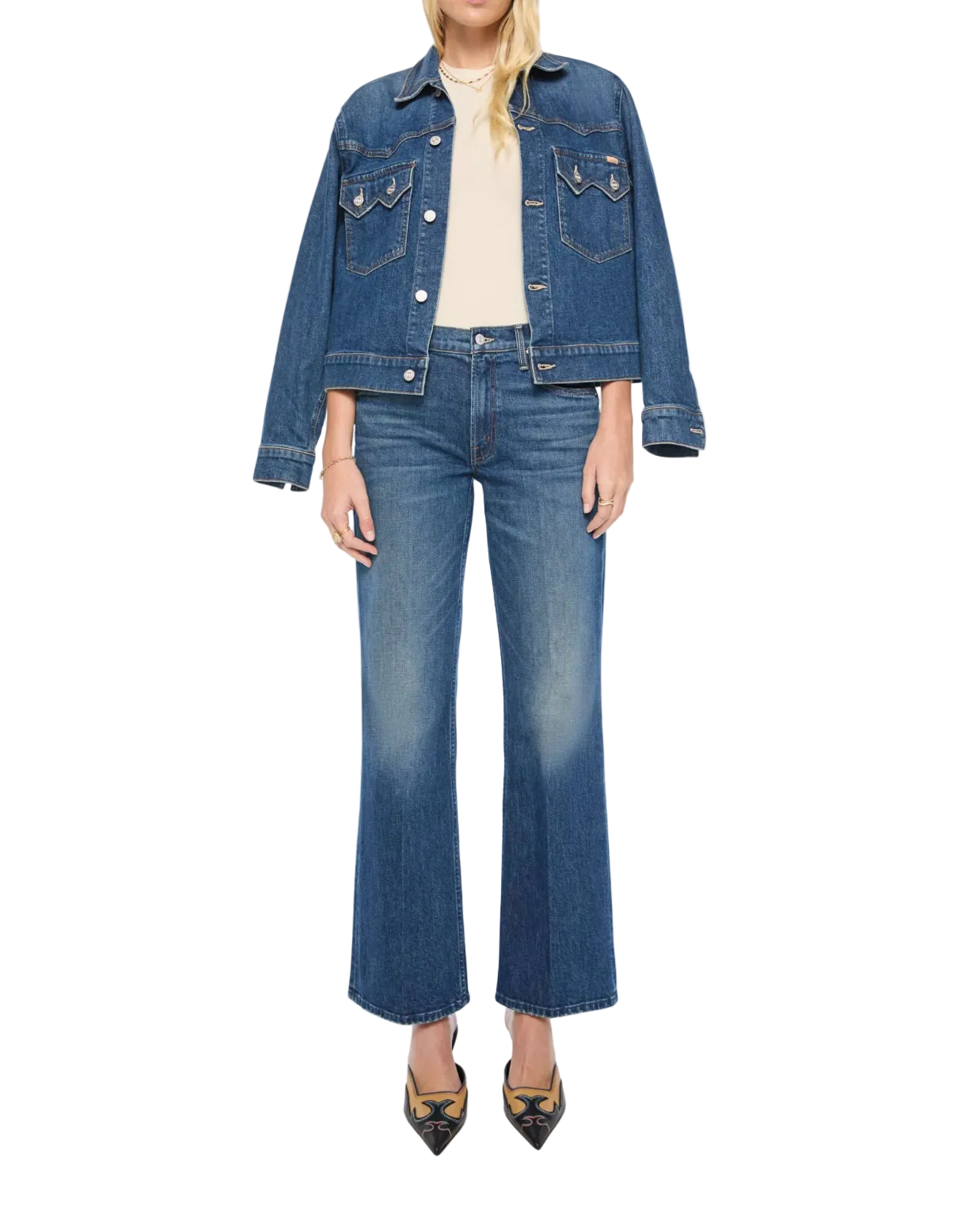 Mother Womens Denim 24 / Buckaroo The Bookie Sneak