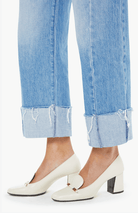 Mother Womens Denim The Half-Pipe Ankle Cuff Fray