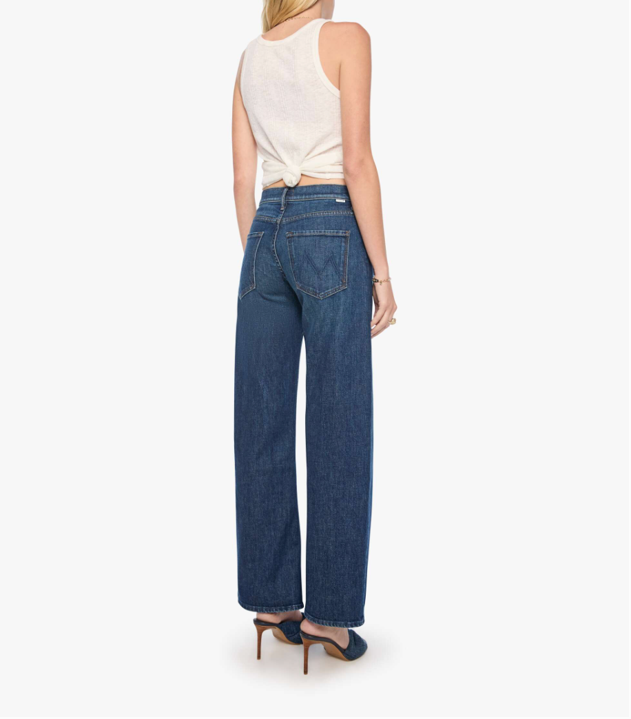 Mother Womens Denim The Mid Rise Lasso Sneak