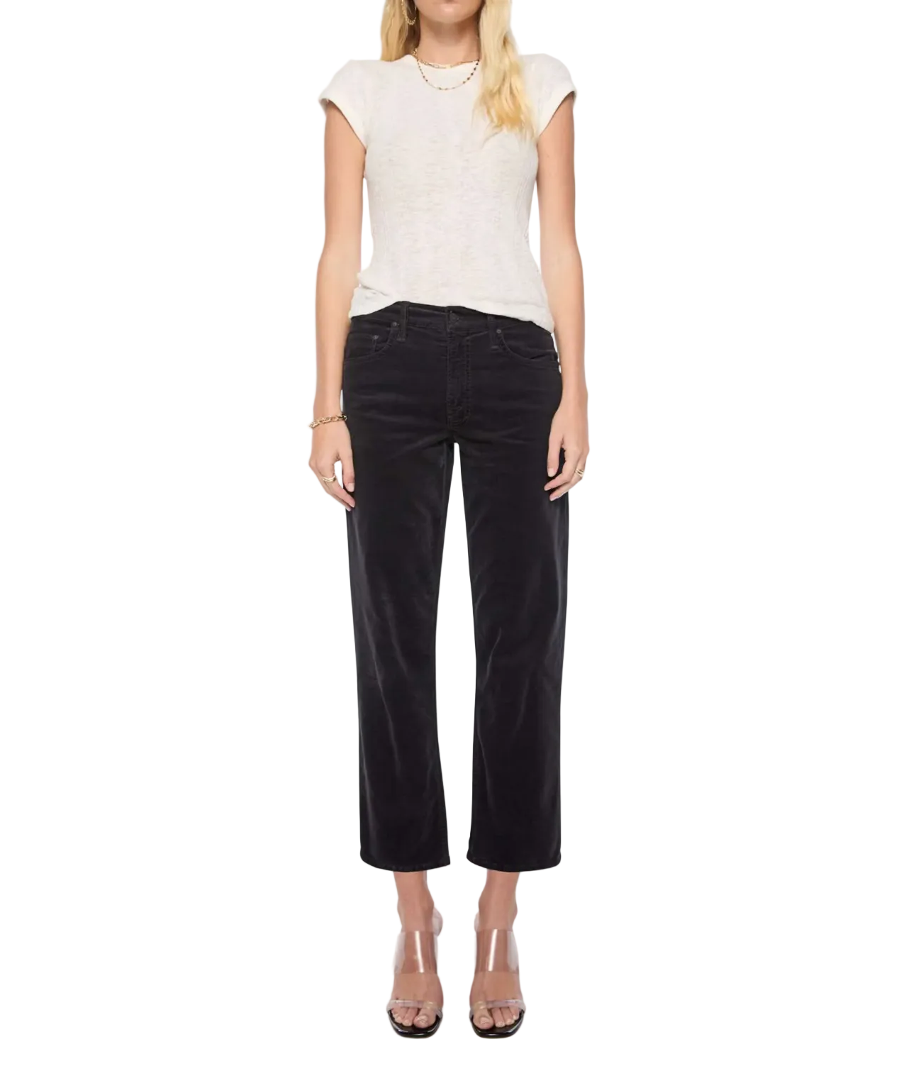 Mother Womens Denim 24 / Beluga The Newbie Ankle