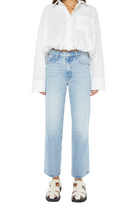 Mother Womens Denim The Rambler Zip Flood