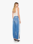 Mother Womens Denim The Striped Resealable Skimp