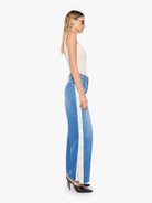 Mother Womens Denim The Striped Resealable Skimp