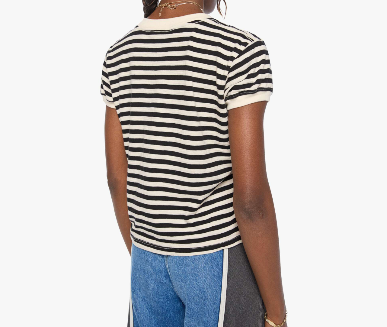 Mother Womens Novelty Knit Tops The Boxy Goodie Goodie