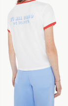 Mother Womens Novelty Knit Tops The Lil Goodie Ringer