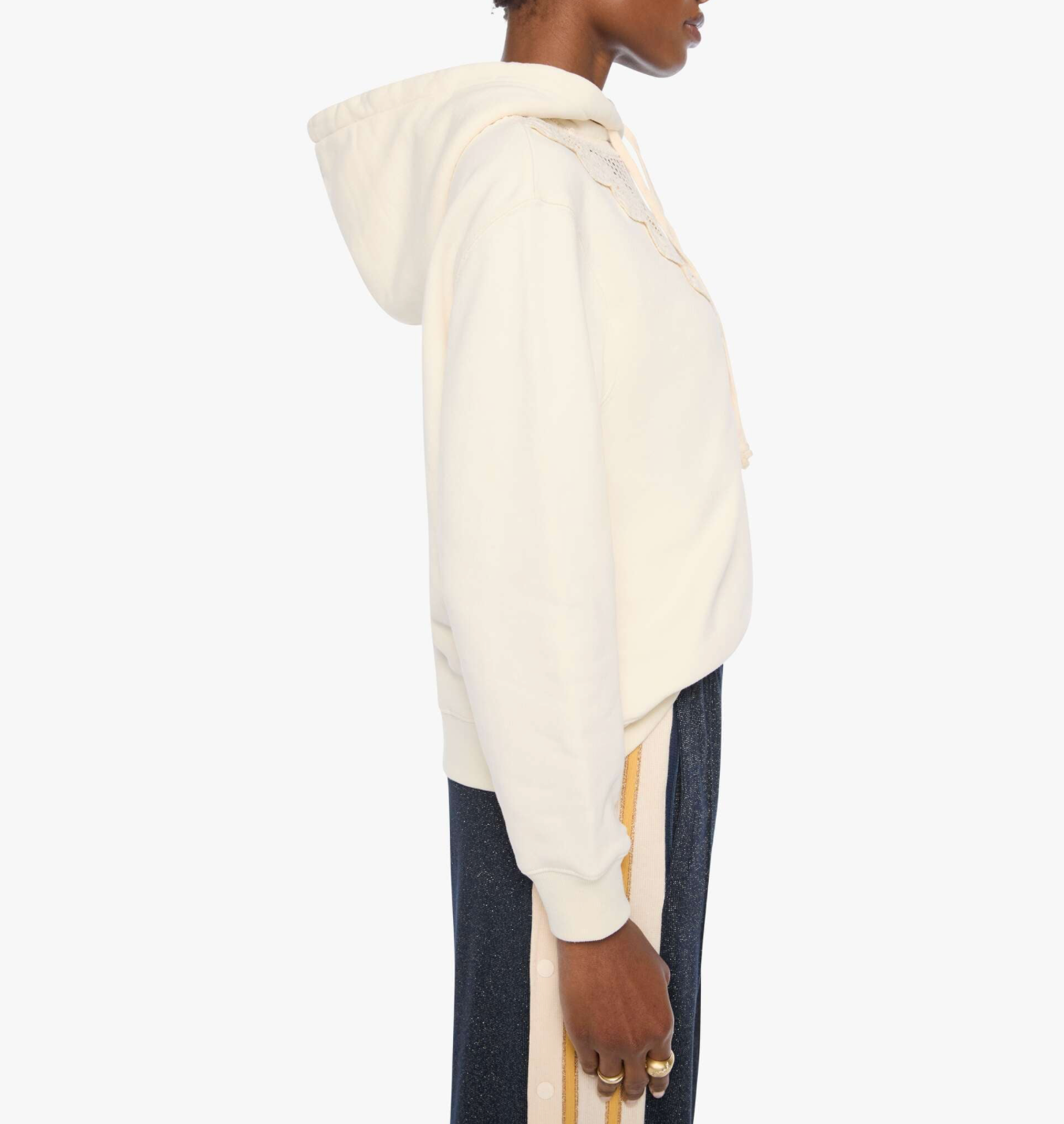 Mother Womens Sweaters The Accent Square Hoodie