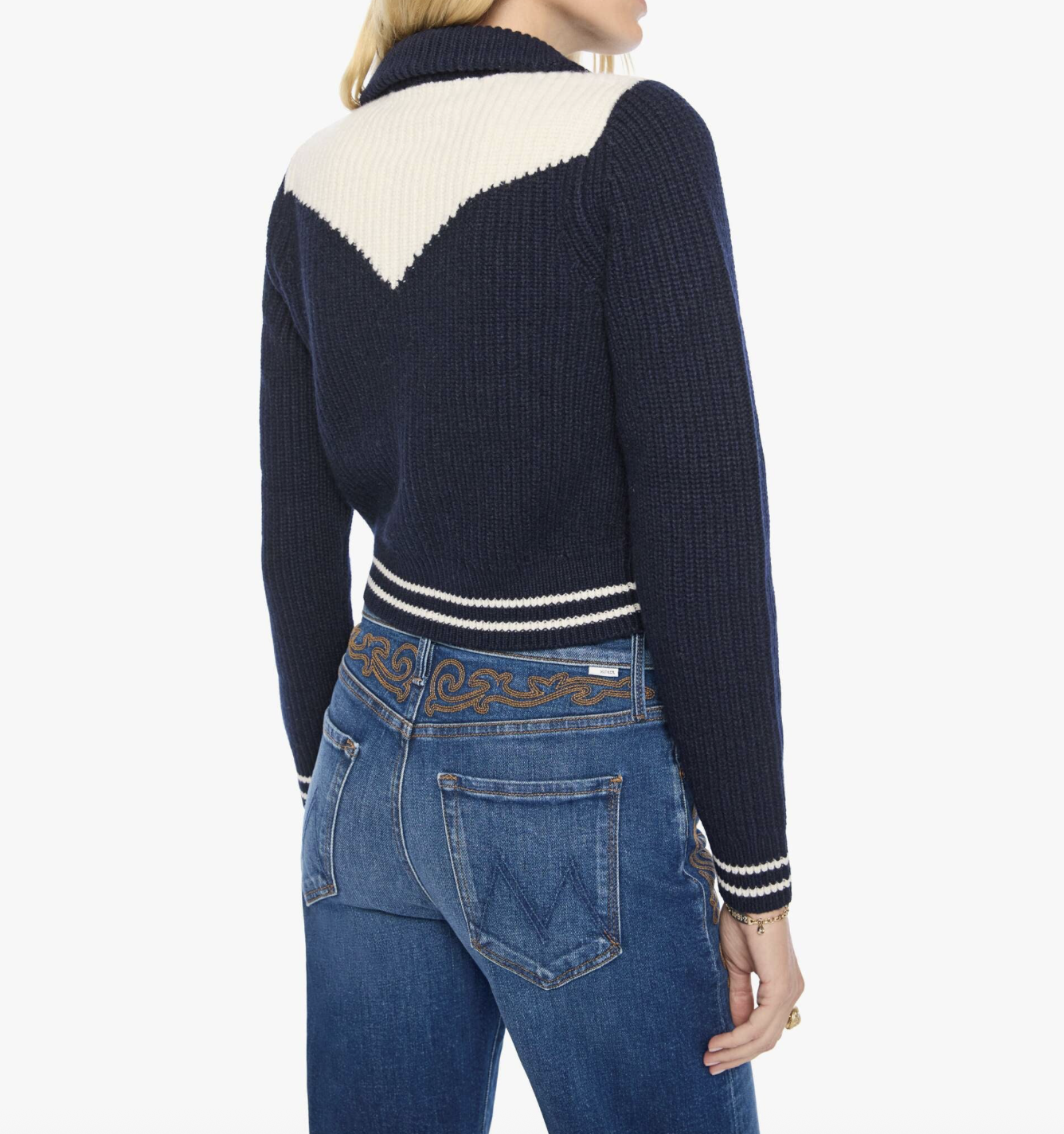 Mother Womens Sweaters The Baby Raquette Cardigan