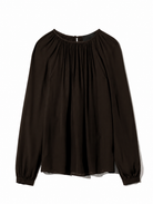 Nili Lotan Womens Novelty Tops XSmall / Chocolate Brown Saint Tropez Blouse