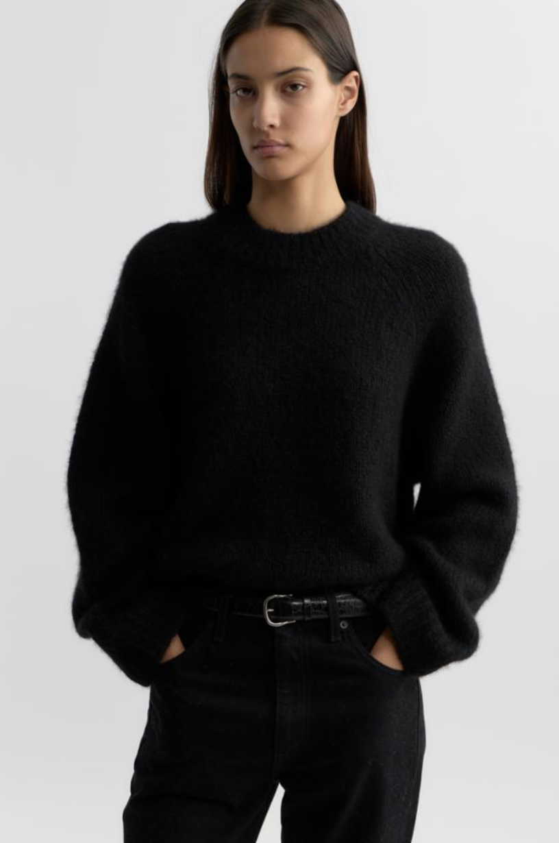 Nili Lotan Womens Sweaters - Cashmere XSmall / Black Tomaso Sweater