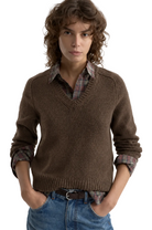 Nili Lotan Womens Sweaters XSmall / Walnut Heather Vicki Sweater