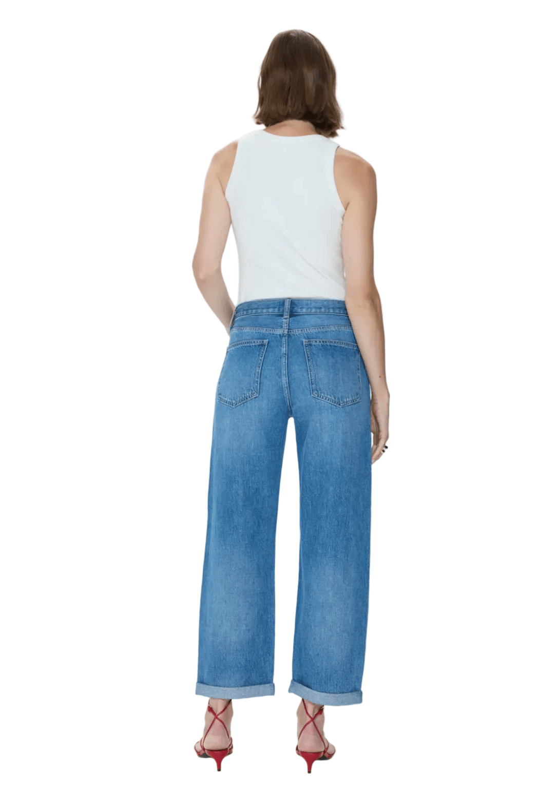 Pistola Womens Denim Donny Rolled Hem Boyfriend