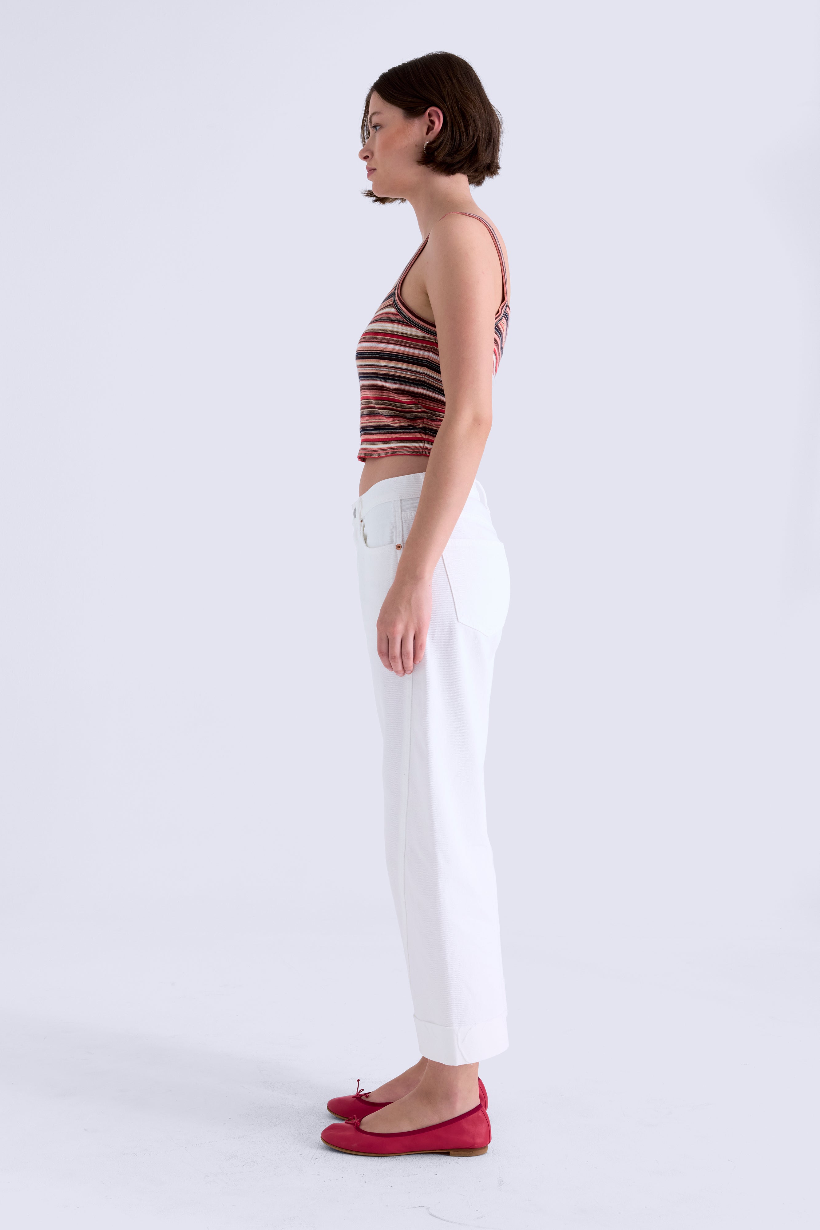 Pistola Womens Denim Kacey Mid Rise Cuffed Boyfriend