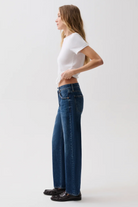Pistola Womens Denim Lexi Mid Rise Bowed Straight