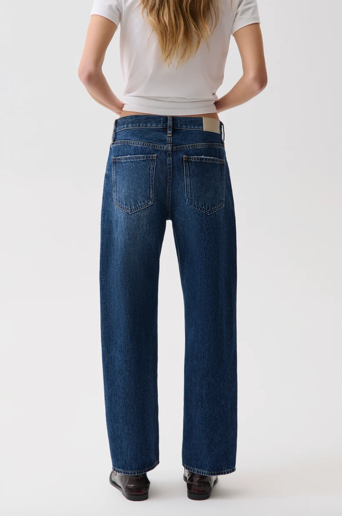 Pistola Womens Denim Lexi Mid Rise Bowed Straight