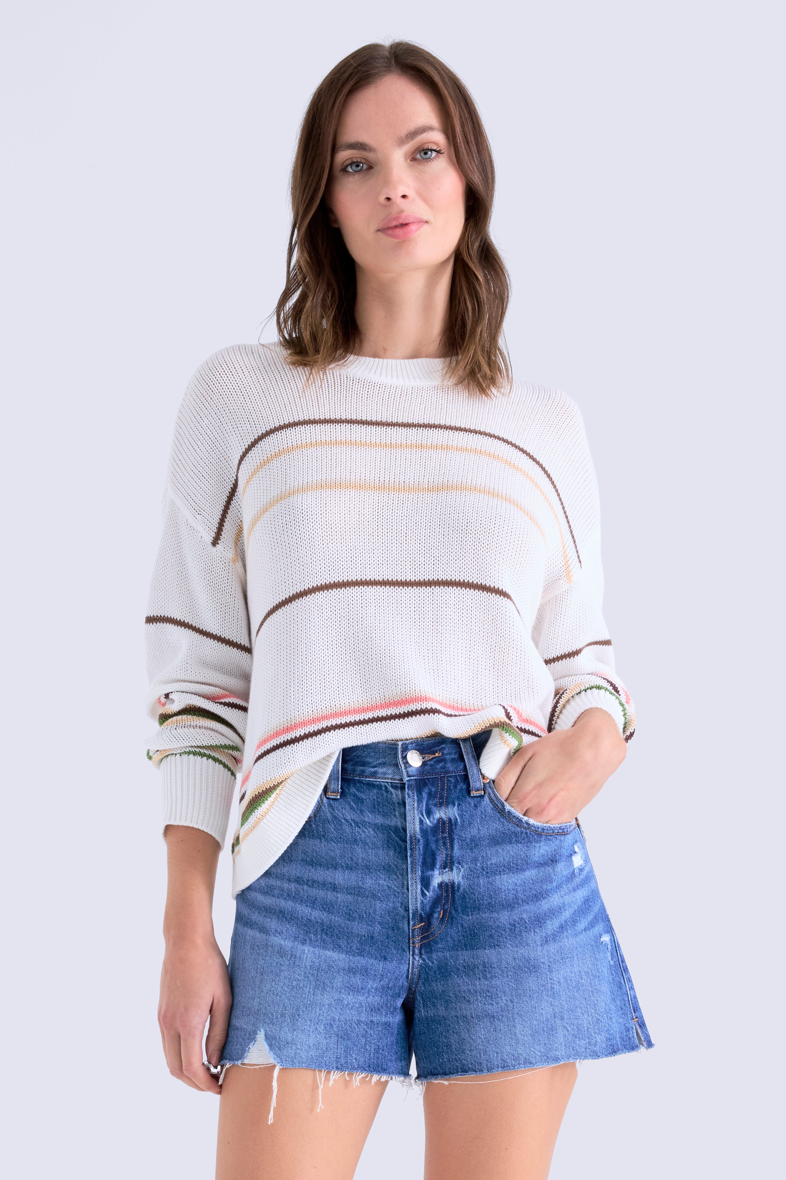 Pistola Womens Sweaters Eva Crew Neck Sweater