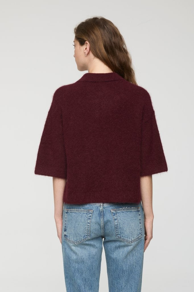 Pistola Womens Sweaters Nadya Alpaca Blend Boxy Polo Sweater