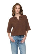 Pistola Womens Sweaters XSmall / Roche Nadya Alpaca Blend Boxy Polo Sweater
