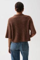 Pistola Womens Sweaters Nadya Alpaca Blend Boxy Polo Sweater