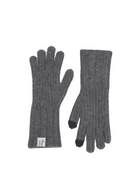 rag & bone Womens Accessories Heather Grey Cassidy Cashmere Gloves