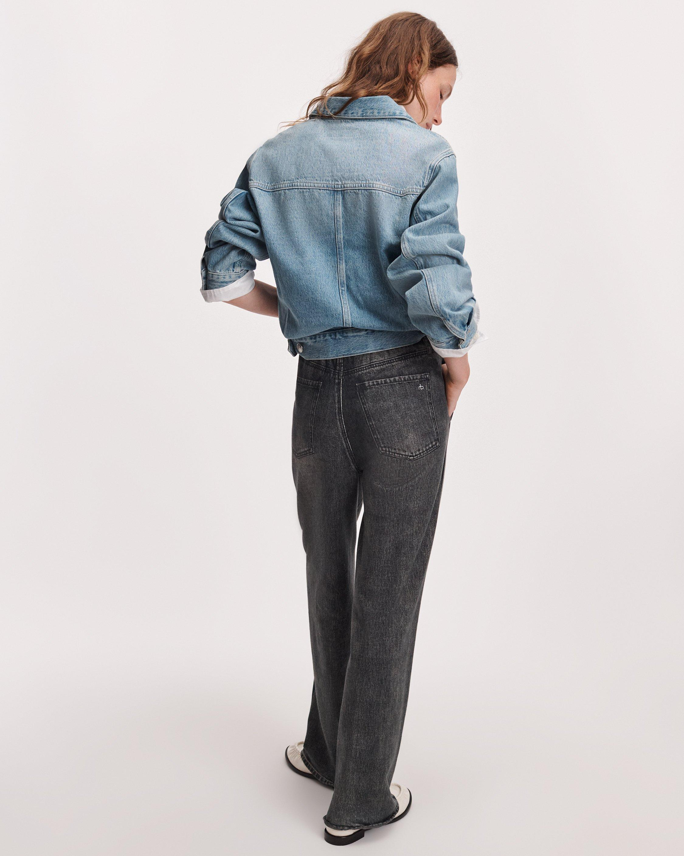 rag & bone Womens Denim rb Miramar Terry Wide Track Pant