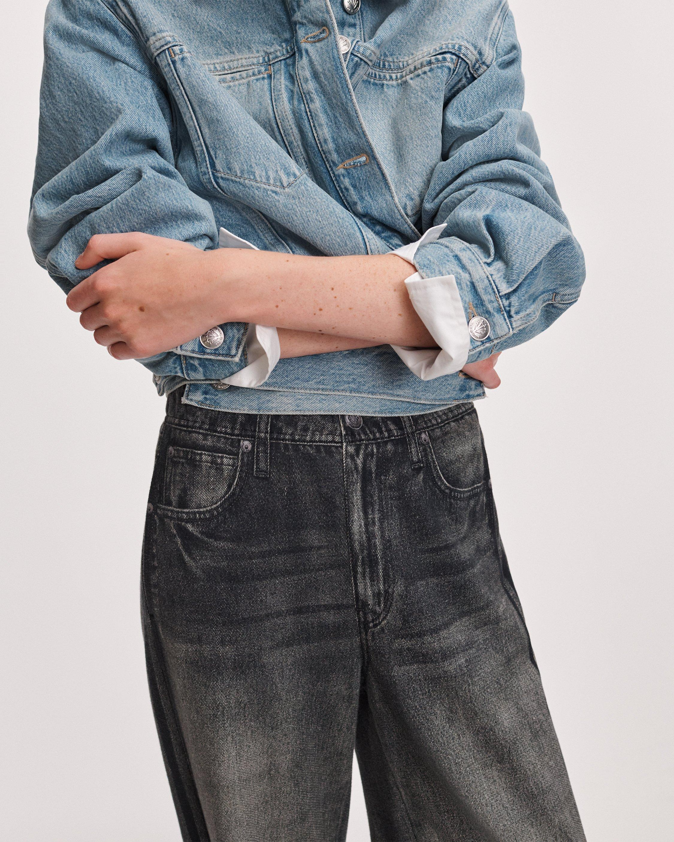 rag & bone Womens Denim rb Miramar Terry Wide Track Pant