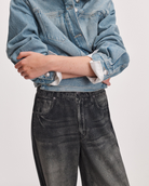 rag & bone Womens Denim rb Miramar Terry Wide Track Pant