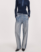 rag & bone Womens Denim rb Miramar Terry Wide Track Pant