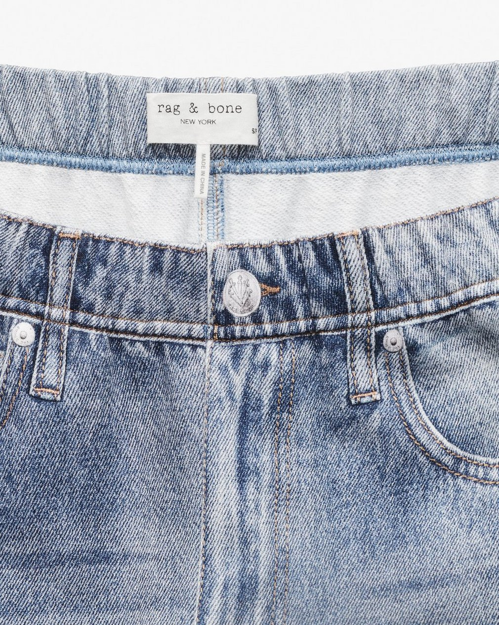 rag & bone Womens Denim rb Miramar Terry Wide Track Pant