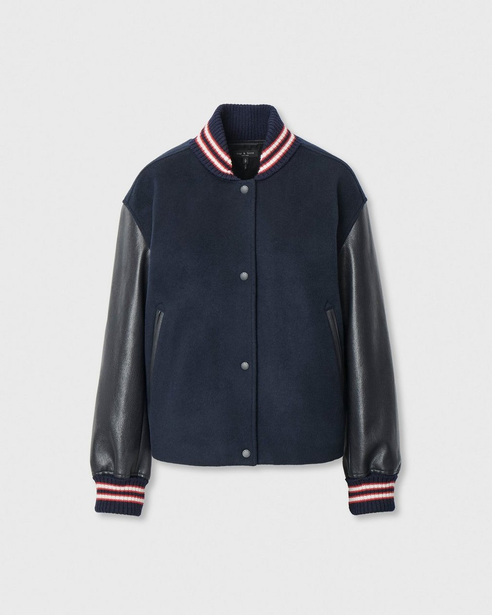 rag & bone Womens Jackets Scarlet Varsity Jacket