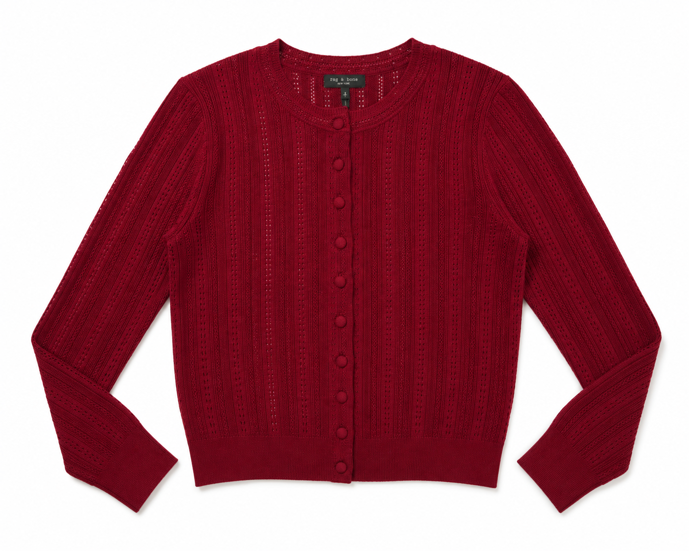 rag & bone Womens Sweaters Rhodes Crew Cardigan